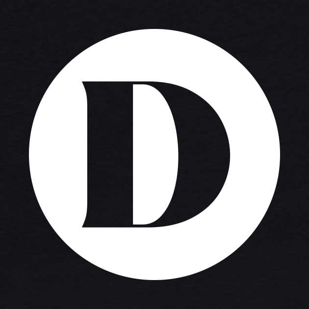 D (Letter Initial Monogram) by n23tees